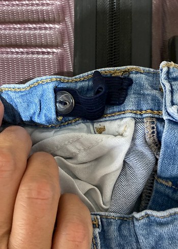 Açık Mavi Erkek Çocuk Kot Pantolon - Görsel 5