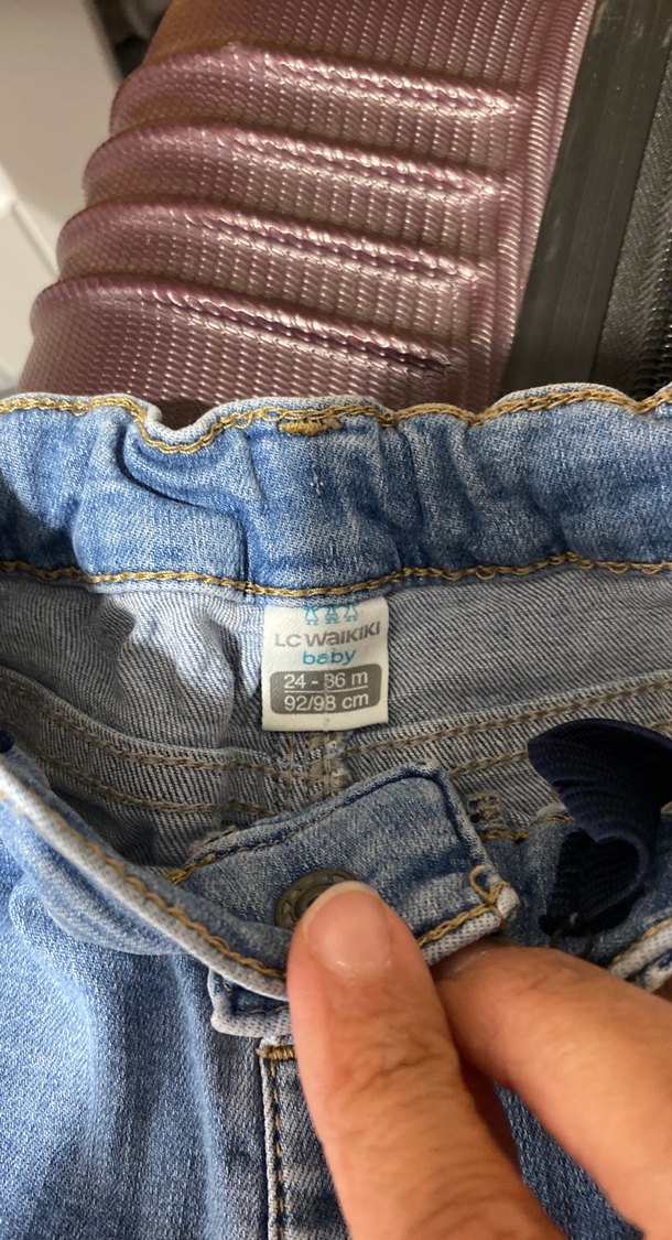 Açık Mavi Erkek Çocuk Kot Pantolon - Görsel 4