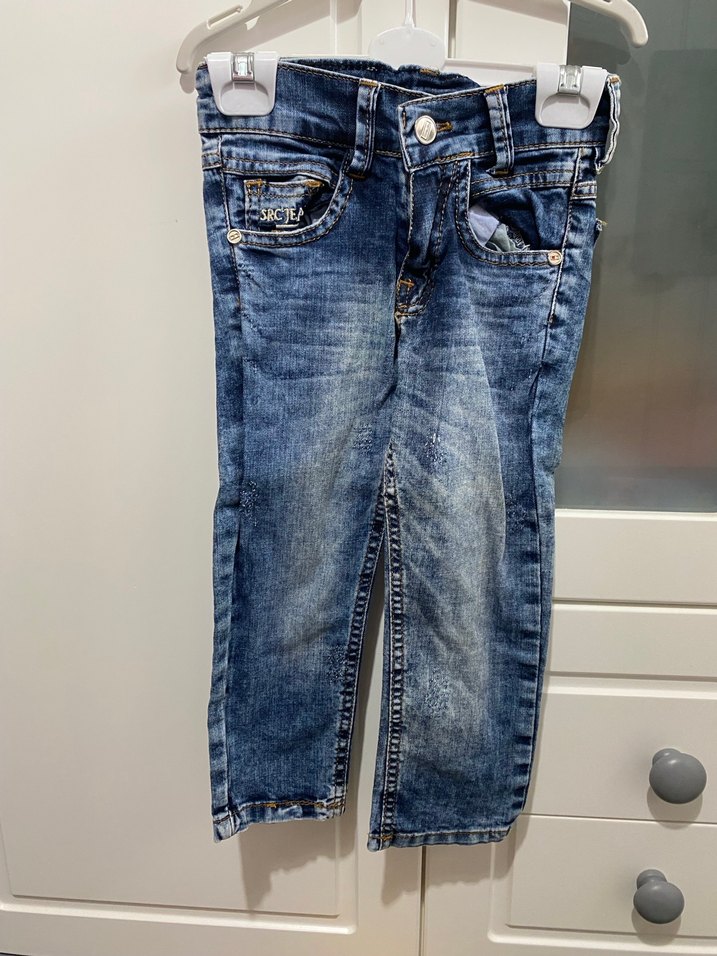 Mavi Çocuk Kot Pantolon - Görsel 2