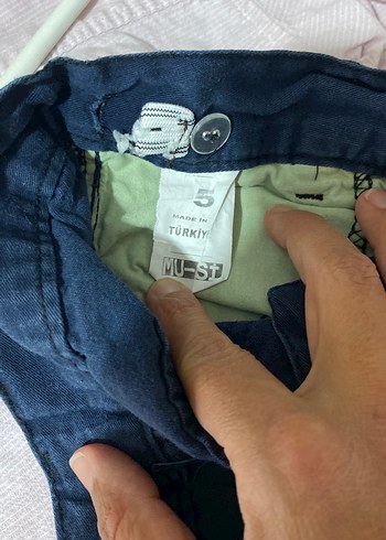 Erkek Çocuk Mavi Bol Kesim Pantolon - Görsel 5