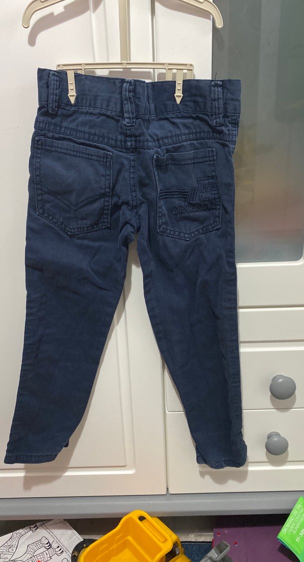 Erkek Çocuk Mavi Bol Kesim Pantolon - Görsel 2