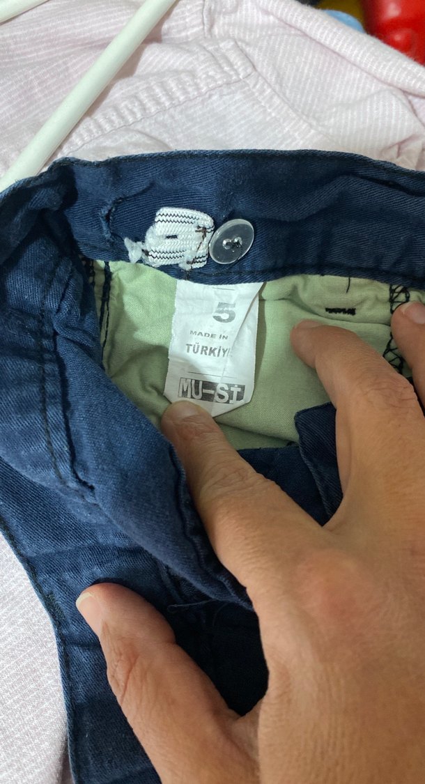 Erkek Çocuk Mavi Bol Kesim Pantolon - Görsel 5