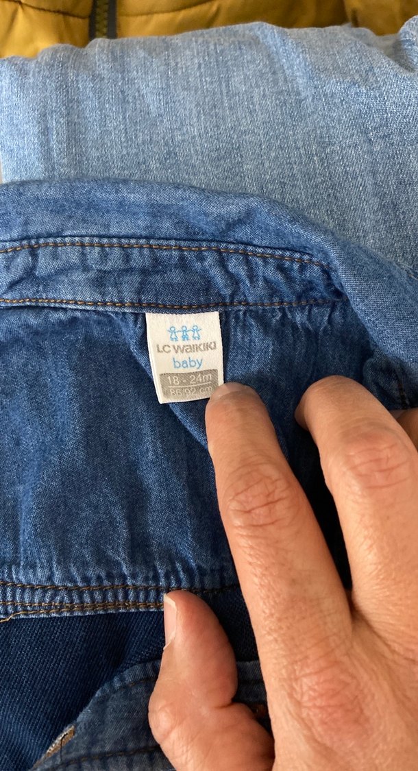 Erkek Çocuk Mavi Denim Uzun Kollu Gömlek - Görsel 4