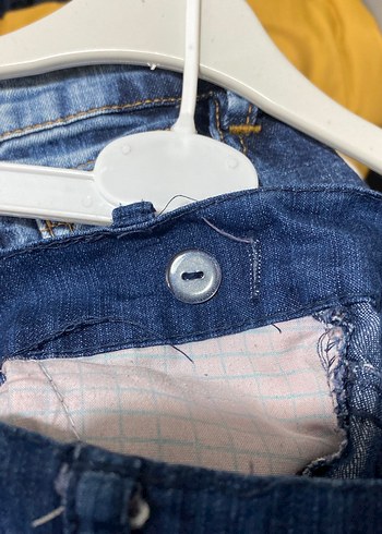 Erkek Çocuk Gri Düğmeli Slim Denim Pantolon - Görsel 5