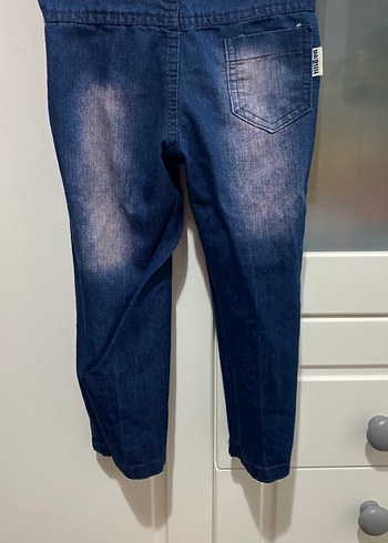 Erkek Çocuk Gri Düğmeli Slim Denim Pantolon - Görsel 2