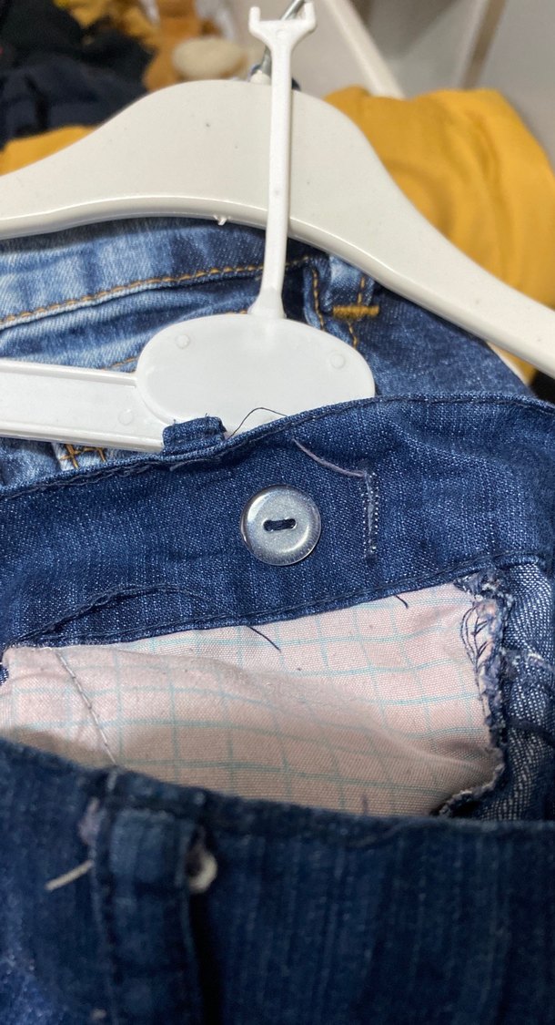 Erkek Çocuk Gri Düğmeli Slim Denim Pantolon - Görsel 5