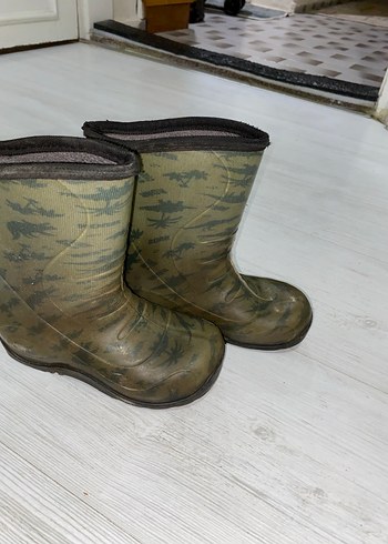 Kamuflaj Desenli Erkek Çocuk Lastik Çizme - Görsel 2