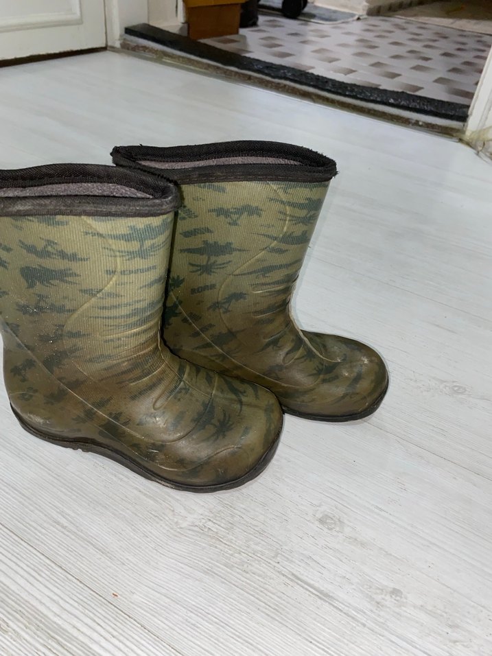 Kamuflaj Desenli Erkek Çocuk Lastik Çizme - Görsel 2