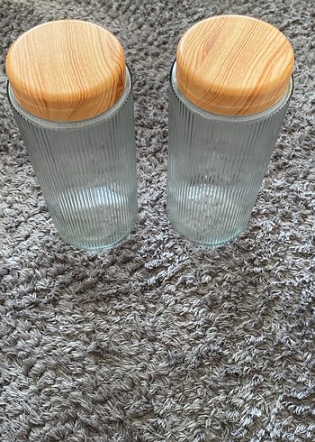 Bej Kapaklı Şeffaf Kavanoz - Görsel 3