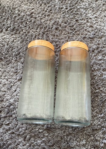 Bej Kapaklı Şeffaf Kavanoz - Görsel 2