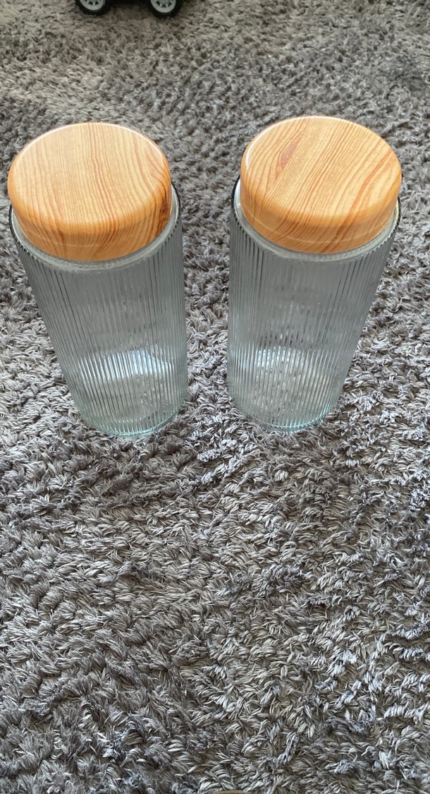 Bej Kapaklı Şeffaf Kavanoz - Görsel 3