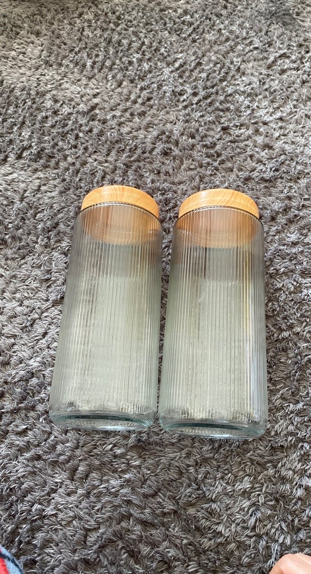 Bej Kapaklı Şeffaf Kavanoz - Görsel 2