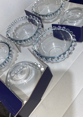 Mavi Cam İşlemeli Kase Seti - Görsel 2