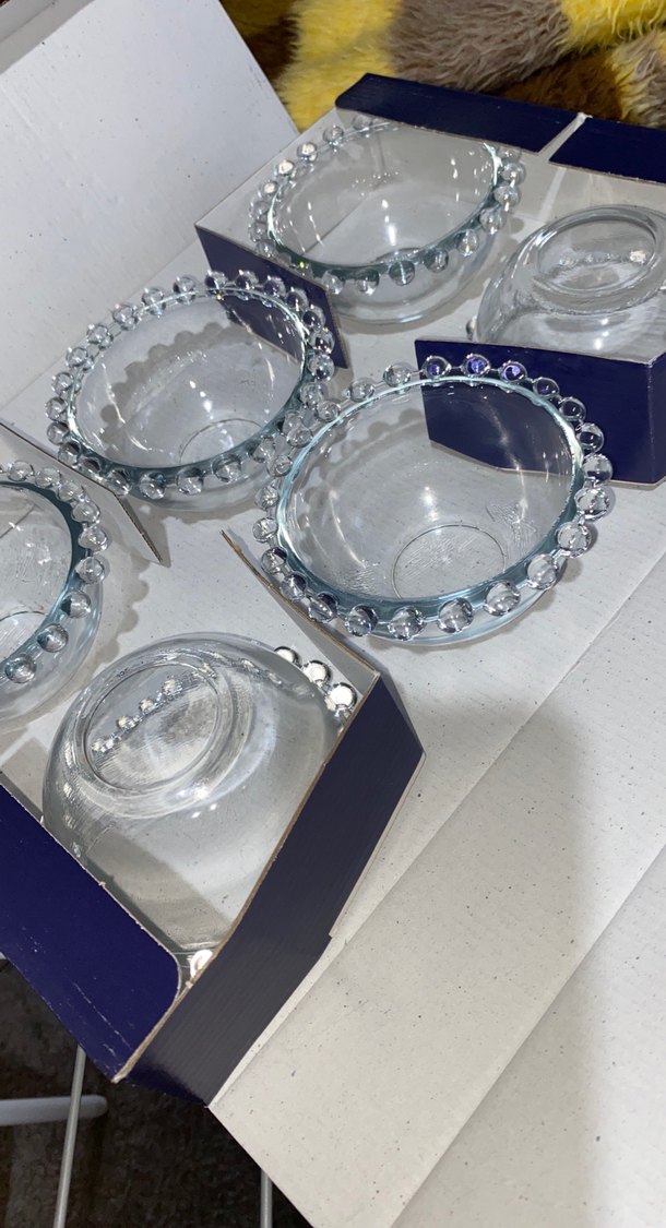 Mavi Cam İşlemeli Kase Seti - Görsel 2