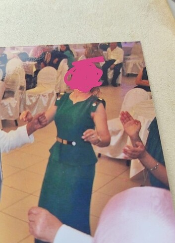 s Beden yeşil Renk Abiye Elbise