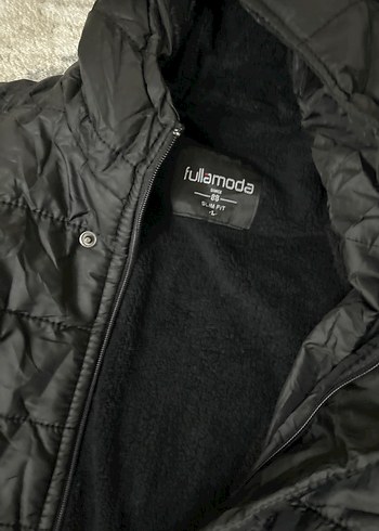 Siyah Kadın Kapüşonlu Günlük Mont - Görsel 3