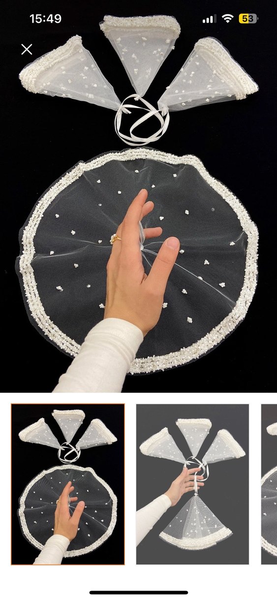 Beyaz Saten Platform Topuklu Kadın Abiye Ayakkabı - Görsel 2