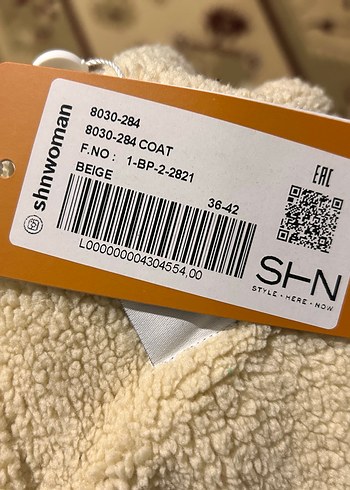 Bej Uzun Peluş Kadın Kaban - Görsel 6