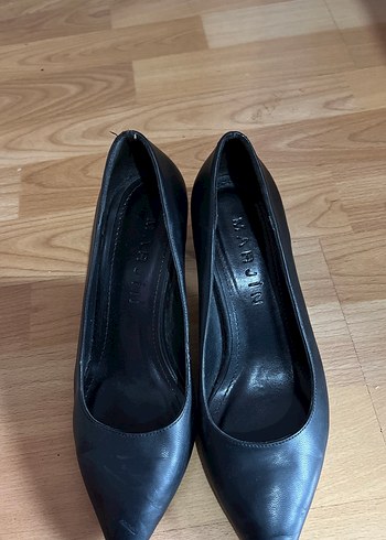 36 Beden Siyah Stiletto Topuklu Kadın Ayakkabı
