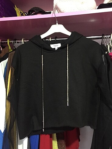 Kadın yarım sweatshirt