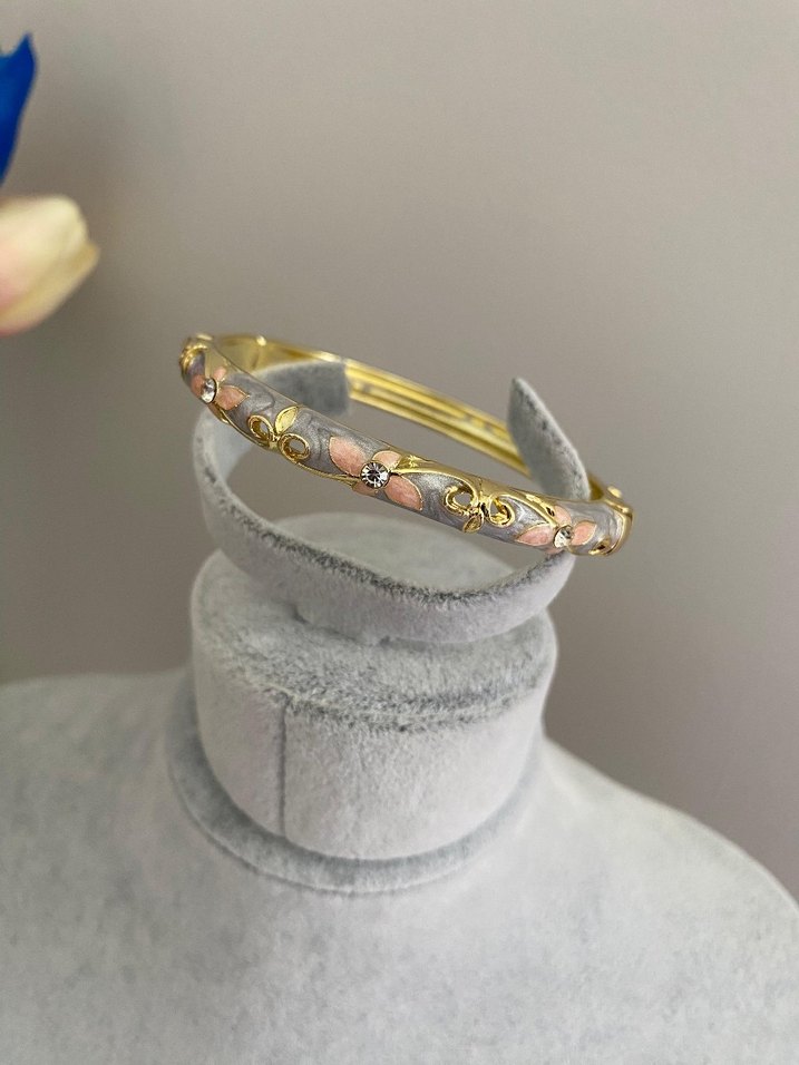 Turkuaz Boncuklu Yılan Desenli Kadın Bileklik - Görsel 3