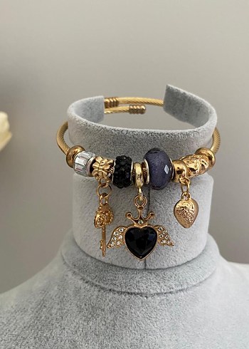 Altın Renkli Boncuklu Bohem Bileklik - Görsel 7