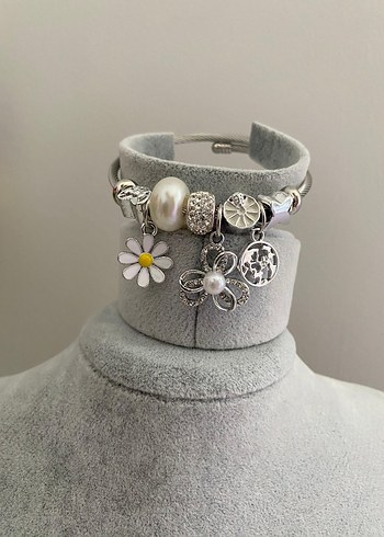 Altın Renkli Boncuklu Bohem Bileklik - Görsel 3