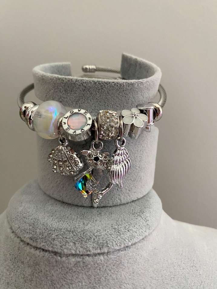 Altın Renkli Boncuklu Bohem Bileklik - Görsel 2