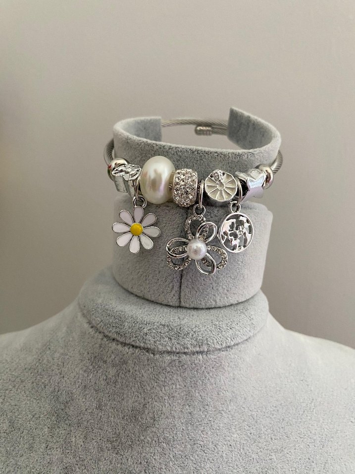 Altın Renkli Boncuklu Bohem Bileklik - Görsel 3