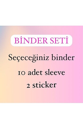 Binder kpop sleeve sticker