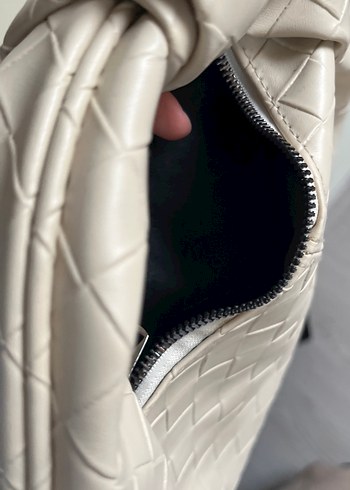 Bej örgü çanta - Görsel 6