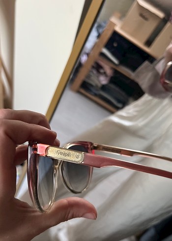 Gri Transparan Kadın Güneş Gözlüğü ysl - Görsel 3