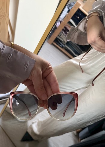 Gri Transparan Kadın Güneş Gözlüğü ysl - Görsel 4