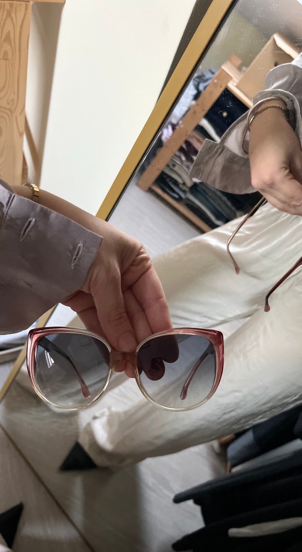 Gri Transparan Kadın Güneş Gözlüğü ysl - Görsel 4