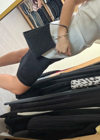 Parlak Siyah Yılan Desenli Deri Kadın Çanta - Görsel 4