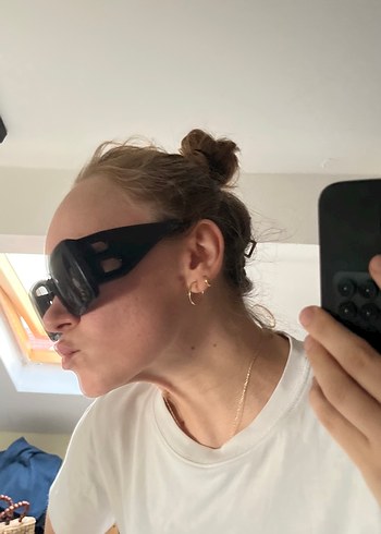 Siyah Burberry güneş gözlüğü - Görsel 2