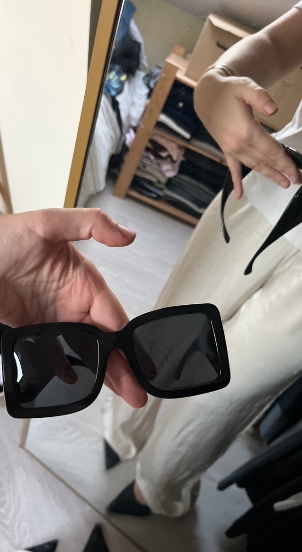 Siyah Burberry güneş gözlüğü - Görsel 5