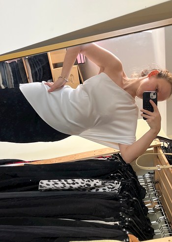 Zara asimetrik gömlek - Görsel 7