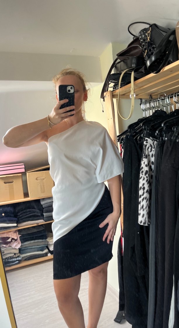 Zara asimetrik gömlek - Görsel 4