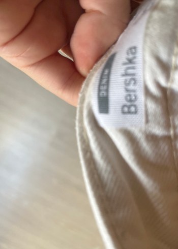 Beyaz kot bermuda bershka - Görsel 6