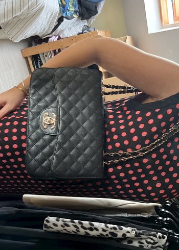 Tokalı Siyah Deri Kadın Omuz Çantası - Görsel 3