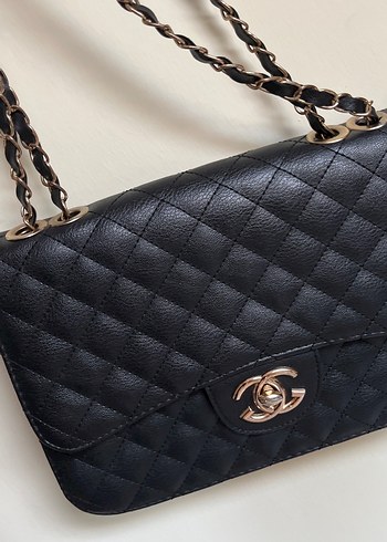 Tokalı Siyah Deri Kadın Omuz Çantası - Görsel 6