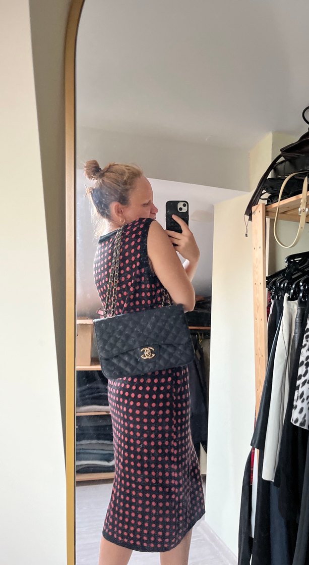 Tokalı Siyah Deri Kadın Omuz Çantası - Görsel 4