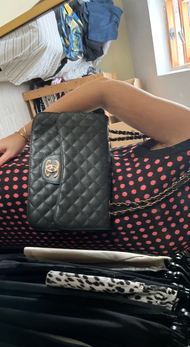 Tokalı Siyah Deri Kadın Omuz Çantası - Görsel 3