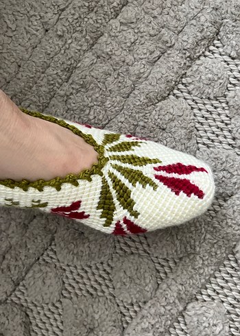 Örgü kadın patik - Görsel 6