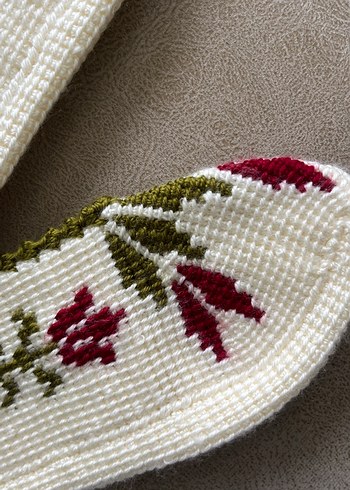 Örgü kadın patik - Görsel 3