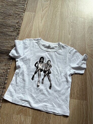 Crop baby tee kate moss