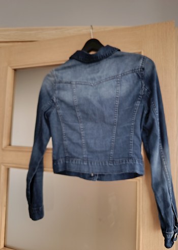 Koton Düğmeli Mavi Kadın Denim Ceket