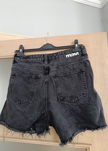 Mavi Jeans Siyah Salaş Mini Denim Şort