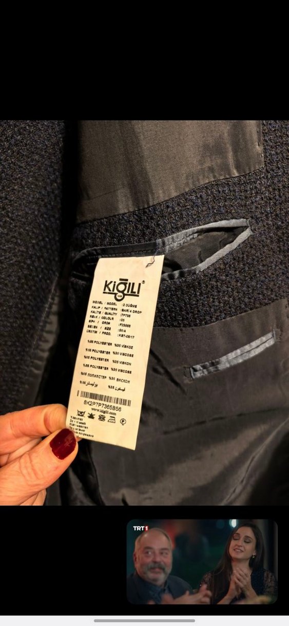 Kığılı Marka 54 beden 4 drop ceket cok iyi durumda - Görsel 2